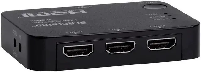 Alt view image 14 of 14 - Monoprice Blackbird 4K 3x1 HDMI 2.0 Slim Switch - Black |4k @ 60Hz, HDCP 2.2 Compliant, HDR, Dolby TrueHD Support And IR Remote Control