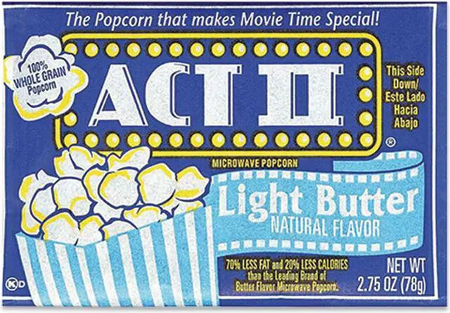 Alt view image 3 of 3 - Conagra Foods, Inc Act II Microwave Popcorn 2.75oz. 36/CT Light Butter 23243