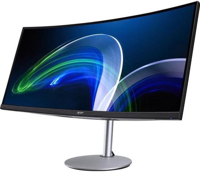 Alt view image 8 of 9 - Acer CB342CU 34" Class UW-QHD LED Monitor - 21:9 - Silver - 34" Viewable - In-plane Switching (IPS) Technology - LED Backlight - 3440 x 1440 - 16.7 Million Colors - FreeSync (DisplayPort/HDM