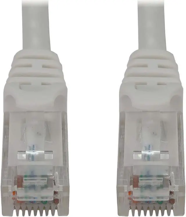 Alt view image 9 of 9 - Tripp Lite Cat6a 10G Snagless Molded UTP Ethernet Cable (RJ45 M/M), PoE, White, 3 ft. (0.9 m) - 3 ft Category 6a Network Cable for Network Device, Switch, Patch Panel, Server, Router, Hub, Printer, Co