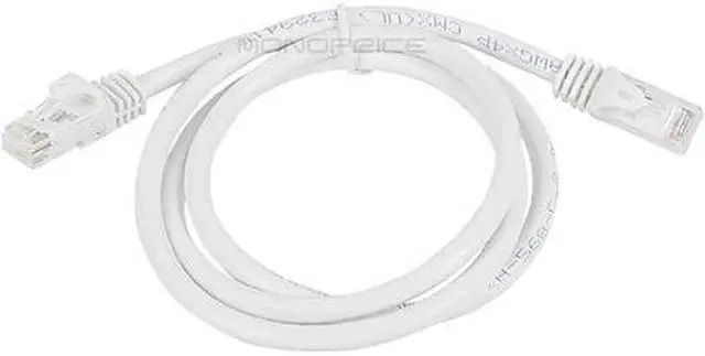 Alt view image 7 of 11 - Monoprice Cat6 Ethernet Patch Cable - 3 Feet - White | Network Internet Cord - RJ45, Stranded, 550Mhz, UTP, Pure Bare Copper Wire, 24AWG - Flexboot Series