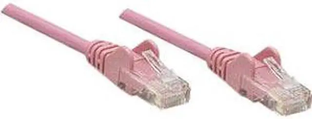 Alt view image 2 of 3 - Intellinet Network Cable, Cat5e, UTP, RJ45 Male / RJ45 Male, 1.0 m (3 ft.), Pink