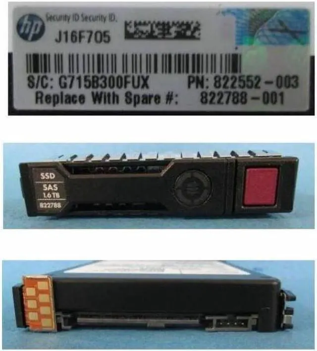 Alt view image 4 of 7 - HPE 1.6TB SAS MU SFF SC SSD Gen 10 Solid State Drive (P20839-001)