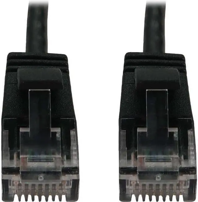 Alt view image 5 of 6 - Tripp Lite Cat6a 10G Snagless Molded Slim UTP Ethernet Cable (RJ45 M/M), PoE, Black, 6 in. (15 cm) - 6" Category 6a Network Cable for Network Device, Server, Switch, Router, Hub, Printer, Compute