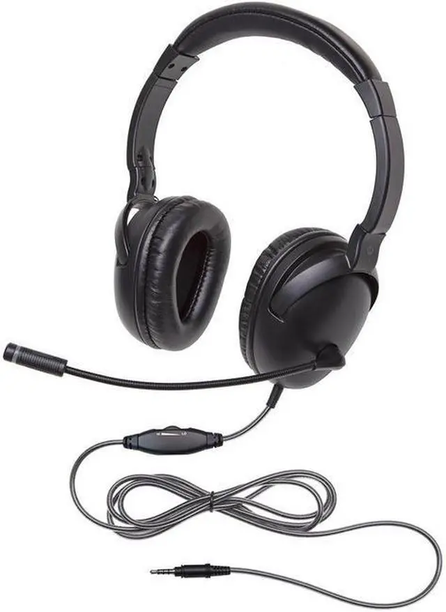 Alt view image 6 of 6 - Califone 1017MT USB NeoTech Plus Headset With Calituff Braided Cord And Volume Control
