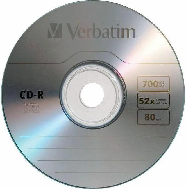 Alt view image 9 of 9 - Verbatim 700MB 52X CD-R Single Slim Jewel Case Disc Model 94776