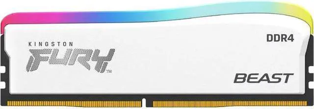 Alt view image 3 of 3 - Kingston 8GB 3600MT/s DDR4 CL17 DIMM FURY Beast White RGB SE