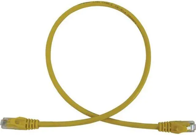Alt view image 6 of 6 - Tripp Lite Cat6a 10G Snagless Molded UTP Ethernet Cable (RJ45 M/M), PoE, Yellow, 3 ft. (0.9 m) - 3 ft Category 6a Network Cable for Network Device, Switch, Patch Panel, Server, Router, Hub, Printer, C