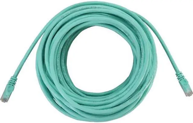 Alt view image 10 of 10 - Tripp Lite Cat6a 10G Snagless Molded UTP Ethernet Cable (RJ45 M/M), PoE, Aqua, 50 ft. (15.2 m) - 50 ft Category 6a Network Cable for Network Device, Switch, Patch Panel, Server, Router, Hub, Printer,