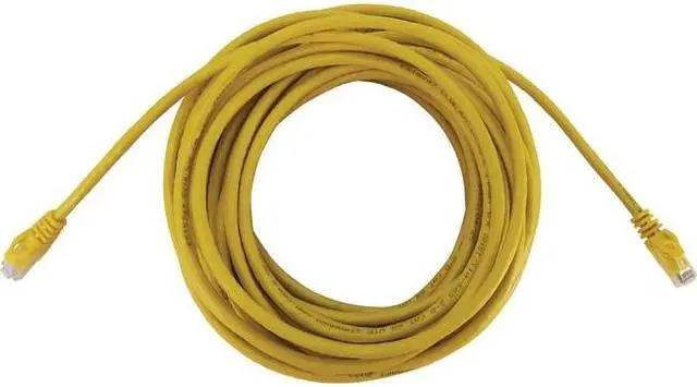 Alt view image 10 of 10 - Tripp Lite Cat6a 10G Snagless Molded UTP Ethernet Cable (RJ45 M/M), PoE, Yellow, 50 ft. (15.2 m) - 50 ft Category 6a Network Cable for Network Device, Switch, Patch Panel, Server, Router, Hub, Printer