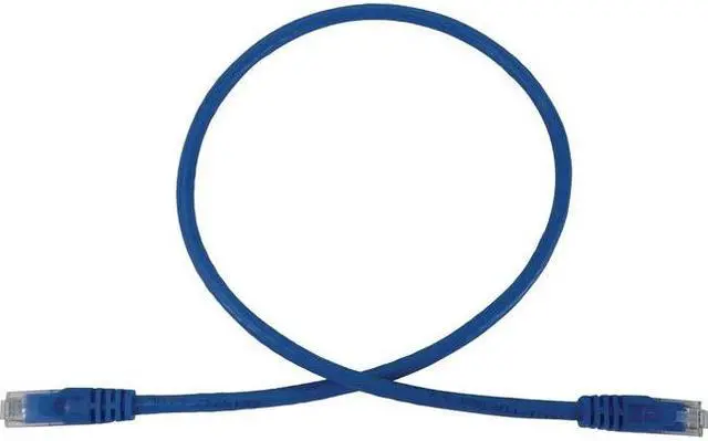 Alt view image 6 of 6 - Tripp Lite Cat6a 10G Snagless Molded UTP Ethernet Cable (RJ45 M/M), PoE, Blue, 2 ft. (0.6 m) - 2 ft Category 6a Network Cable for Network Device, Switch, Patch Panel, Server, Router, Hub, Printer, Com