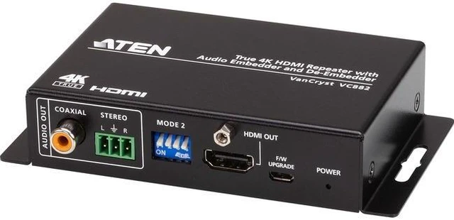 Main image of ATEN True 4K HDMI Repeater with Audio Embedder and De-Embedder VC882
