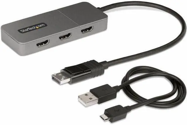 Main image of StarTech 3-Port MST Hub DisplayPort to Triple 4K 60Hz MST14DP123HD