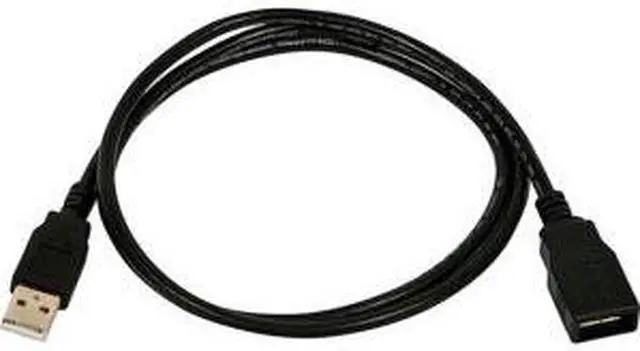 Alt view image 9 of 9 - Monoprice USB 2.0 Extension Cable - 3 Feet - Black | Type-A Male to USB Type-A Female, 28/24AWG, Gold Plated Connectors