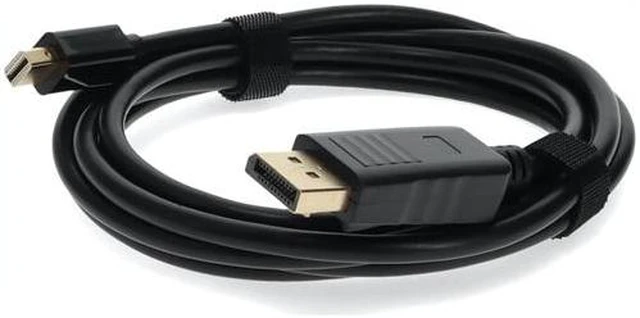 Main image of ADDON 2M MINI-DISPLAYPORT 1.1 MALE TO MALE BLACK CABLE MAX RESOLUTION UP TO 3840