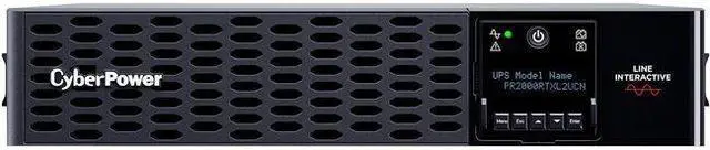 Main image of CyberPower PR2000RTXL2UCN Smart App Sinewave UPS Systems - 2000VA/2000W, 120 VAC, NEMA 5-20P, 2U, Rack / Tower, Sine Wave, 8 Outlets, LCD, PowerPanel® Business