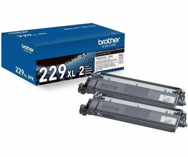 Main image of Brother Genuine TN229XL2PK High-yield Black Toner Cartridge Twin-Pack