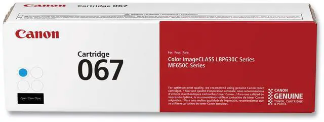Alt view image 8 of 9 - Canon 067 Cyan Standard Yield Toner Cartridge (5101C001) imageCLASS MF656Cdw, MF654Cdw, MF653Cdw, LBP633Cdw, LBP632Cdw