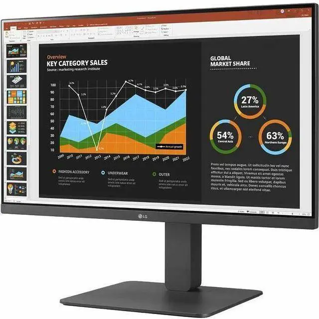 Alt view image 2 of 3 - LG 24BR650B-C 23.8-inch Full HD (1920x1080) IPS Monitor with USB Type-C