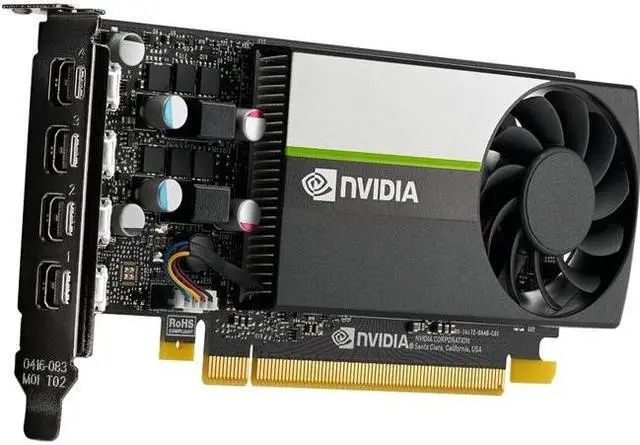 Alt view image 3 of 3 - Lenovo NVIDIA Quadro RTX T1000 Graphic Card - 8 GB GDDR6 - 128 bit Bus Width - PCI Express 3.0 x16 - Mini DisplayPort