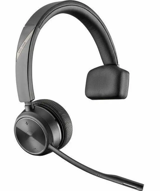 Alt view image 4 of 7 - Poly Savi 7210 Office Headset - Mono - Wireless - DECT 6.0 - 393.7 ft - On-ear - Monaural - Ear-cup - Noise Cancelling, Omni-directional Microphone - Noise Canceling - Black