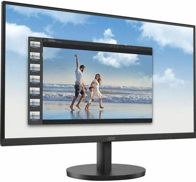 Alt view image 9 of 16 - AOC 22B3HM 22" Class Full HD LED Monitor - 16:9 - Black - 21.5" Viewable - Vertical Alignment (VA) - LED Backlight - 1920 x 1080 - 16.7 Million Colors - Adaptive Sync - 250 Nit - 4 ms - 75 H