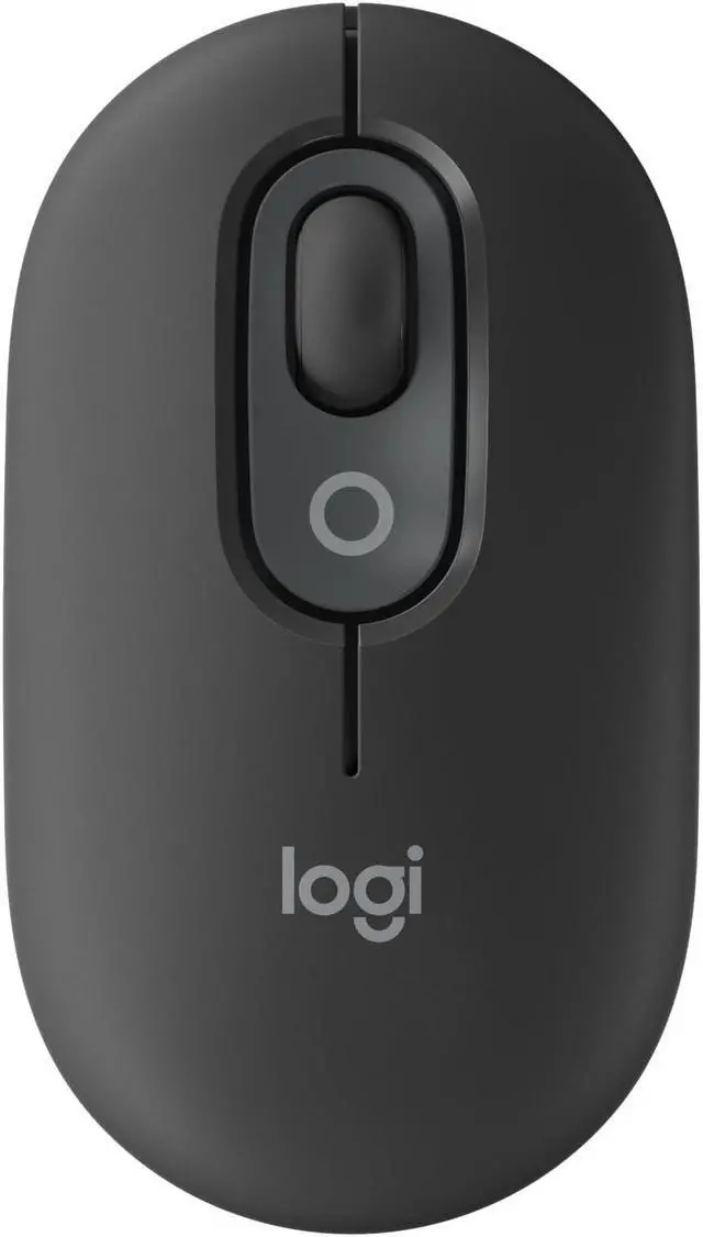 Alt view image 8 of 8 - Logitech POP Mouse, Wireless Mouse with Customizable Emojis, SilentTouch Technology, Precision/Speed Scroll, Compact Design, Bluetooth, Multi-Device, OS Compatible - Graphite