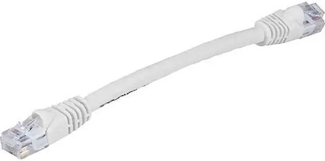 Alt view image 2 of 15 - Monoprice Cat6 Ethernet Patch Cable - 0.5 Feet - White | Network Internet Cord - RJ45, Stranded, 550Mhz, UTP, Pure Bare Copper Wire, 24AWG
