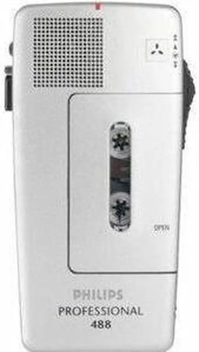 Alt view image 9 of 10 - Philips PM488 Minicassette Voice Recorder