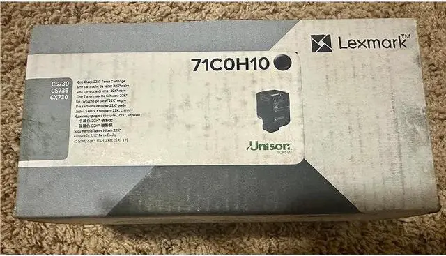 Alt view image 4 of 5 - Lexmark Original Laser Toner Cartridge Black Pack 71C0H10