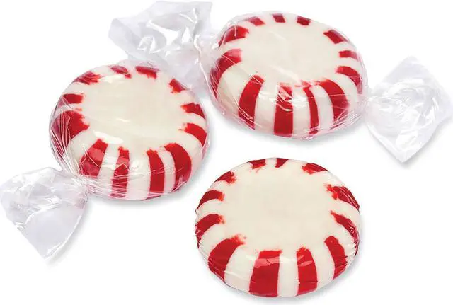Alt view image 3 of 3 - Office Snax Starlight Peppermints Hard Candy Starlight Peppermint Individually Wrapped 1lb Bag 00670