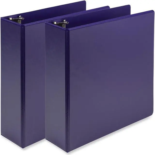 Alt view image 5 of 5 - Samsill Earth's Choice 3" 3-Ring View Binders Purple 2/Pack (SAMU86808)