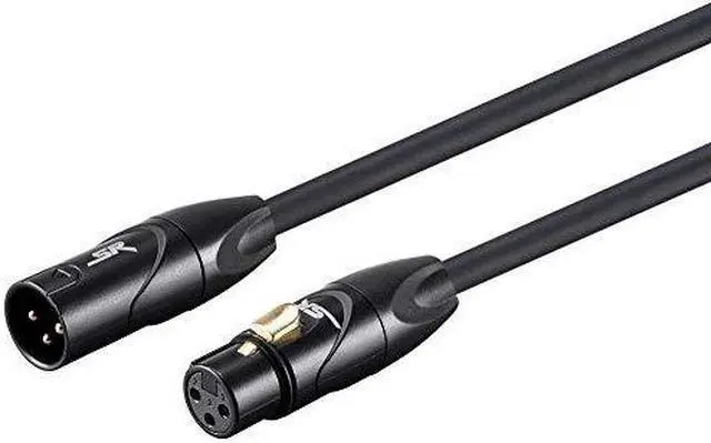 Alt view image 9 of 9 - Monoprice XLR Male to XLR Female Cable [Microphone & Interconnect] - 50 Feet - Black | Gold Plated, 16AWG - Stage Right Series