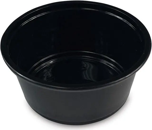 Alt view image 5 of 5 - Boardwalk Souffle/Portion Cups 3.25 oz Polypropylene Black 2 500/Carton PRTN325BL