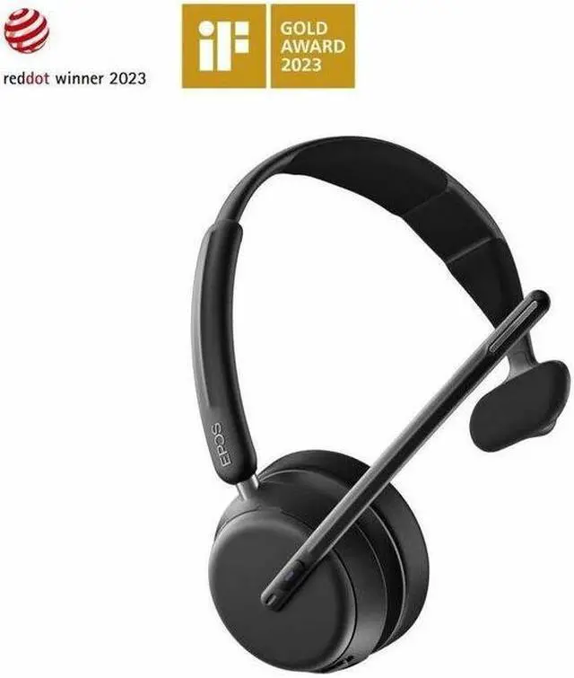 Alt view image 6 of 7 - EPOS IMPACT 1030T Headset - Mono - Wireless - Bluetooth - Over-the-head - Monaural - Circumaural - Noise Canceling