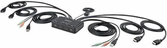 Alt view image 5 of 5 - 2-PORT COMPACT 4K KVM SWITCH