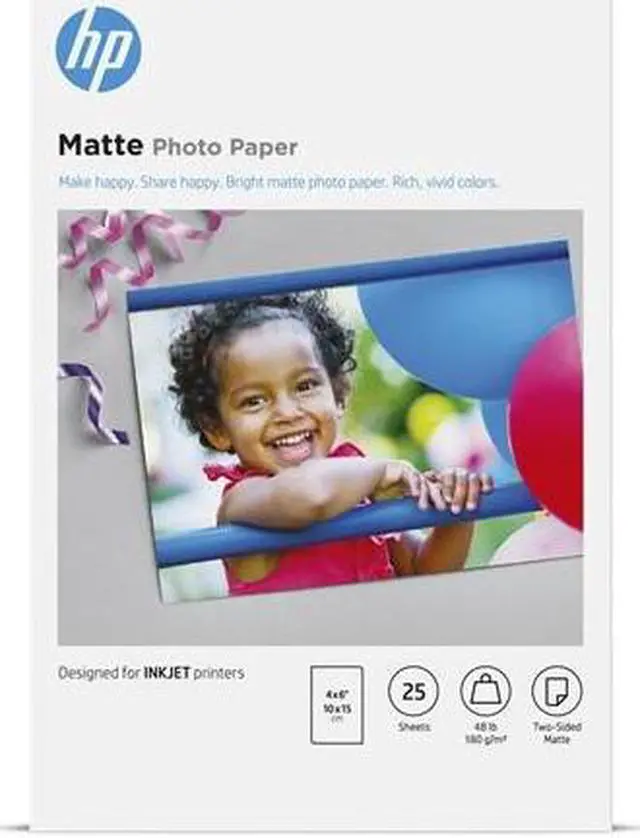 Alt view image 11 of 11 - HP Matte Photo Paper-25 sht/4 x 6 in, 6QH46A