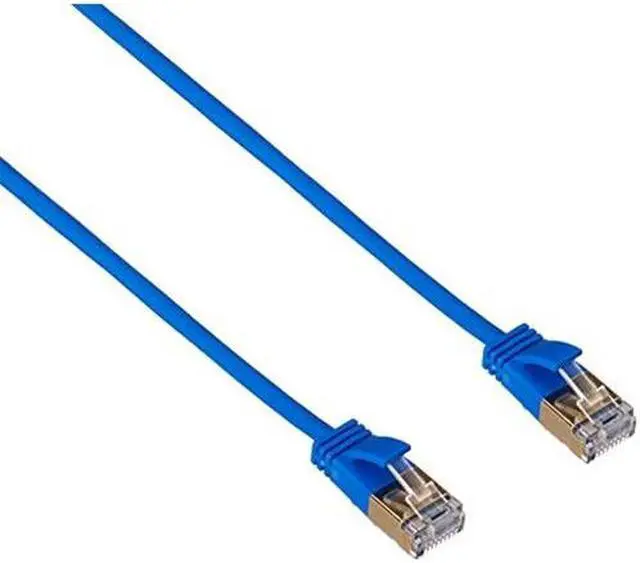 Alt view image 10 of 12 - Monoprice SlimRun Cat6A Ethernet Patch Cable - Network Internet Cord - RJ45, Stranded, STP, Pure Bare Copper Wire, 36AWG, 5ft, Blue