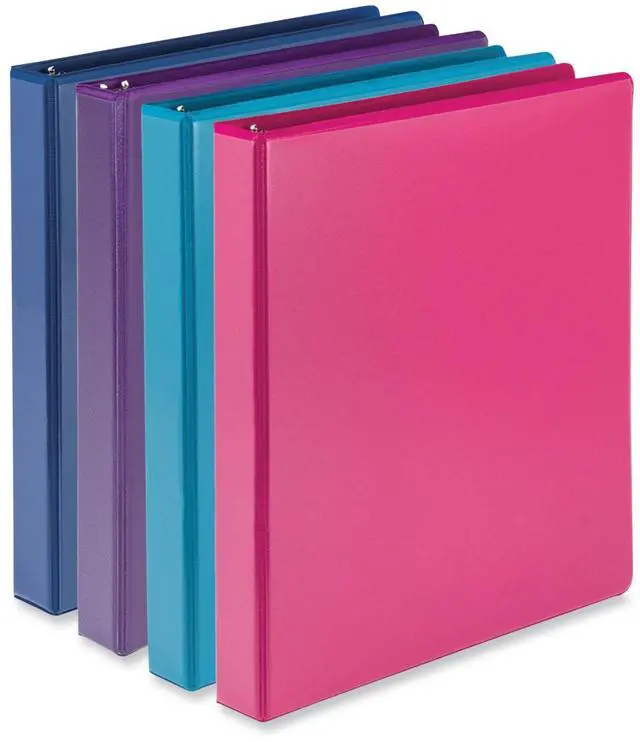 Alt view image 8 of 8 - Samsill Durable View Binders 3 D-Ring Assorted Color 4 Pack (MP46439)