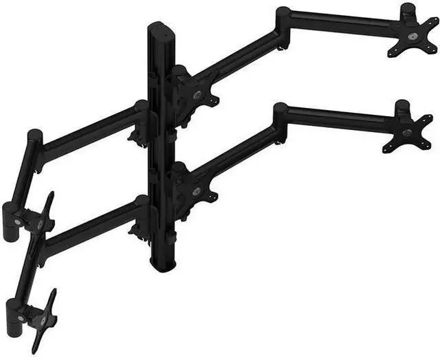 Main image of atdec AWMS-6-13717-H-B Six Monitor Arm 29.5" Post Desk Mount (Black)