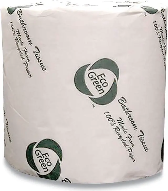 Main image of EcoGreen Recycled Two-Ply Standard Toilet Paper 48 Rolls/Carton EBW680