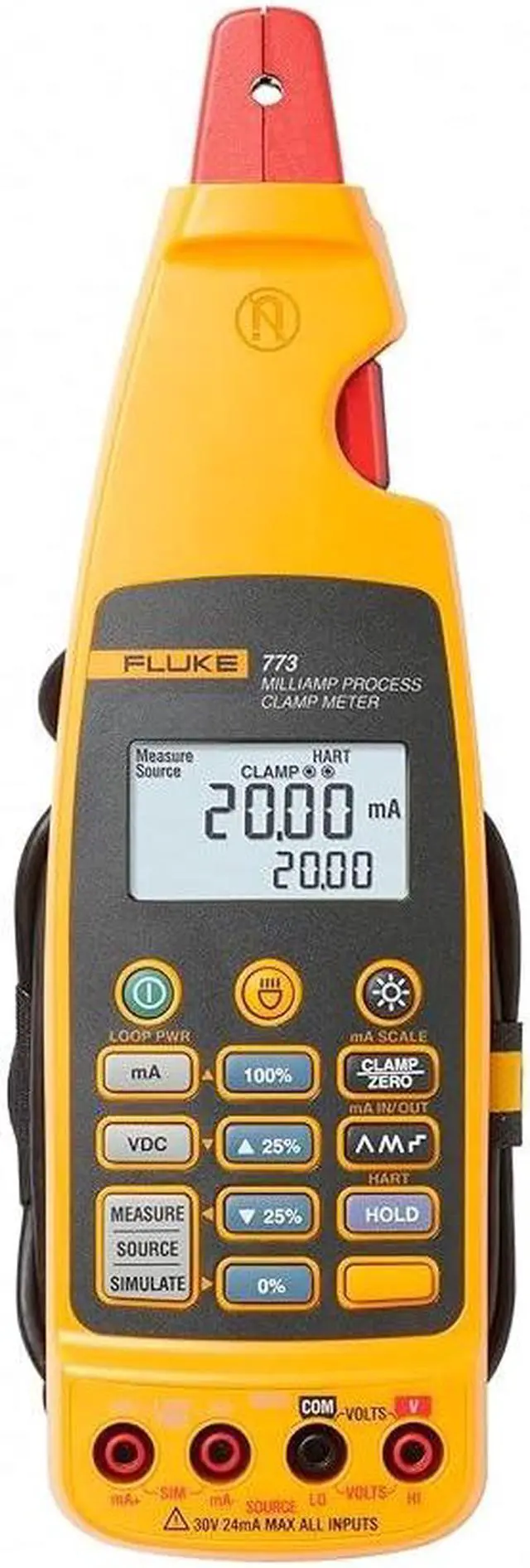Alt view image 6 of 6 - Fluke 773 Milliamp Process Clamp Meter, 4 to 20 mA