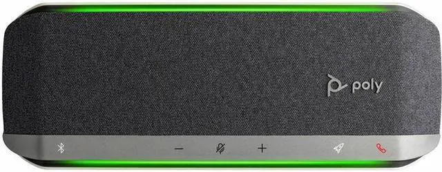 Alt view image 9 of 9 - Poly - Sync 40 Smart Speakerphone (Plantronics) - Flexible Work Spaces - Connect to PC/Mac via Combined USB-A/USB-C Cable and Smartphones via Bluetooth - Works with Teams, Zoom & more,Black
