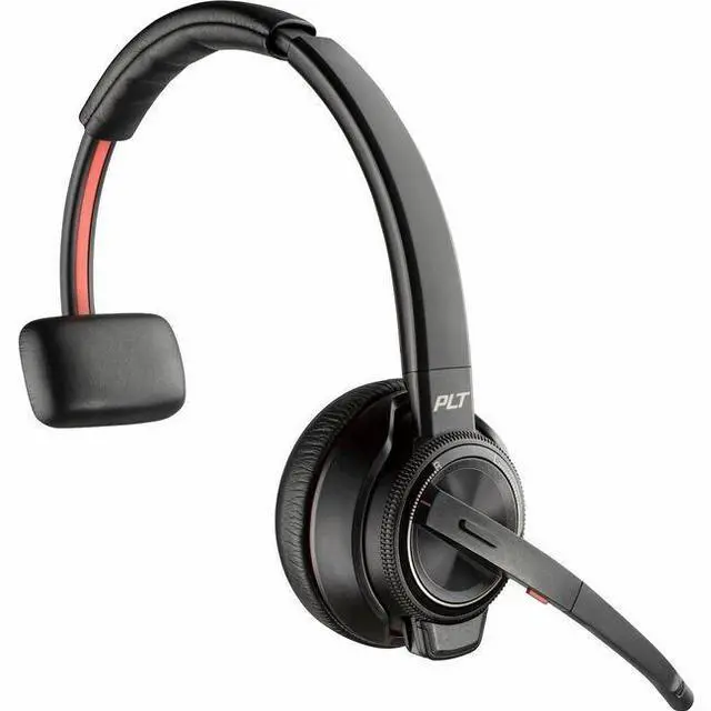 Alt view image 8 of 16 - Poly Savi 8200 Office 8210 Headset - Mono - Wireless - Bluetooth/DECT 6.0 - 449.5 ft - 32 Ohm - 20 Hz - 20 kHz - Over-the-head - Monaural - Ear-cup - Noise Cancelling Microphone