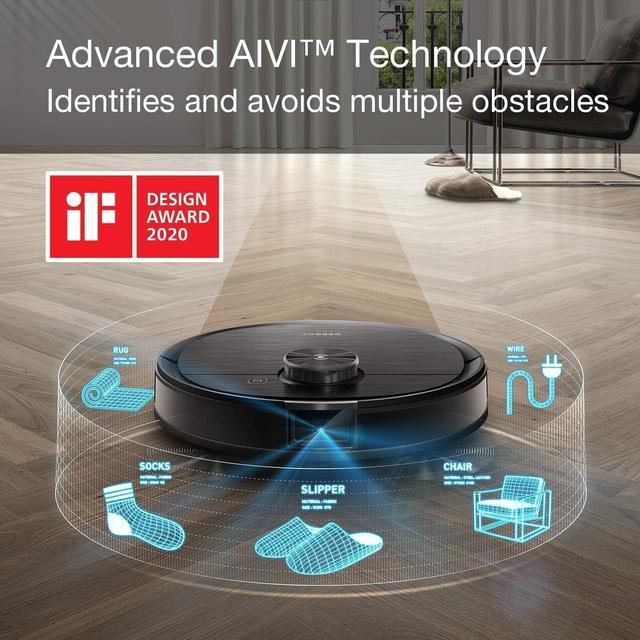 Refurbished: ECOVACS Deebot Ozmo T8 AIVI Robot Vacuum Cleaner