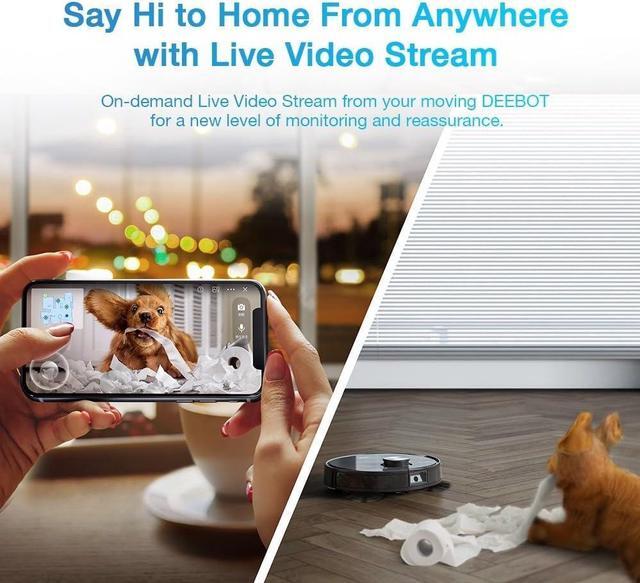 Alt view image 7 of 7 - ECOVACS Deebot Ozmo T8 AIVI Robot Vacuum Cleaner