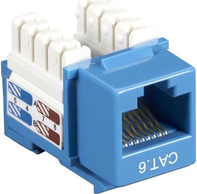 Alt view image 7 of 7 - Black Box CAT6 Value Line Keystone Jack Blue