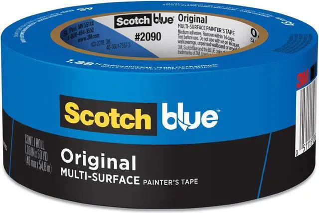 Alt view image 4 of 5 - 3M 2090 ScotchBlue Original Painter's Tape: 2 in x 60 yds. (Blue)
