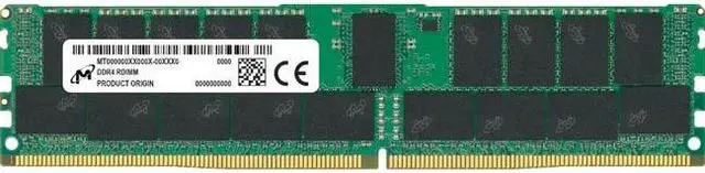 Alt view image 2 of 2 - Crucial 32GB Server Workstation Memory - DDR4 3200MHz - Registered - Parity - 1Rx4 - CL22 - 1.2V