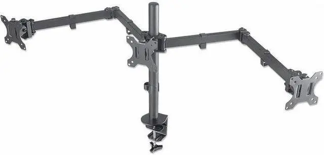 Alt view image 5 of 6 - TV/MONITOR DESK MOUNT 3 SCREENS